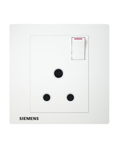 15A 1G SP SWT SOCKET WITH INDICATOR (WHITE) [SIEMENS DELTA RELFA]